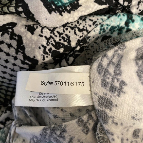 Maggy London Faux-Wrap Snake Print Top - Picture 7 of 7